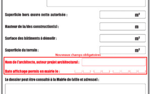 Affichage du permis de construire : des mentions à ajouter